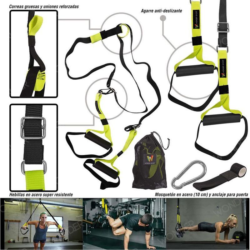 WONDER SPORT - Trx o bandas de suspension para maxima resistencia