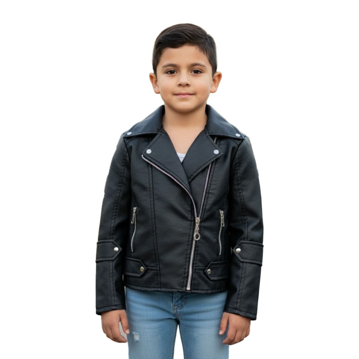 SACATE - Chaqueta para niños en cuero tex - Tipo Taches