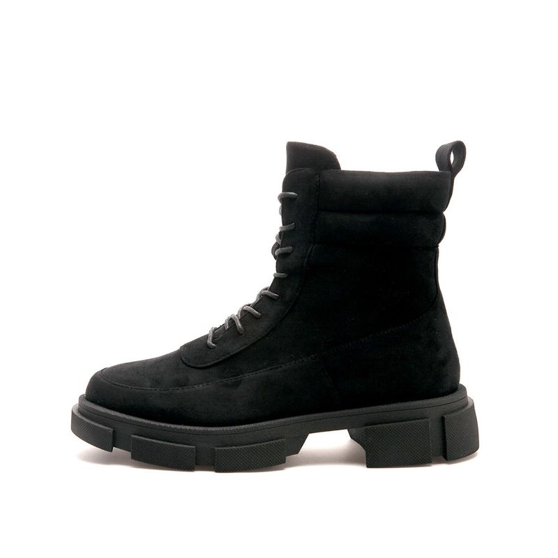 FRANKIE - Botas Frankie para Mujer de Amarrar tipo Combate en Negro
