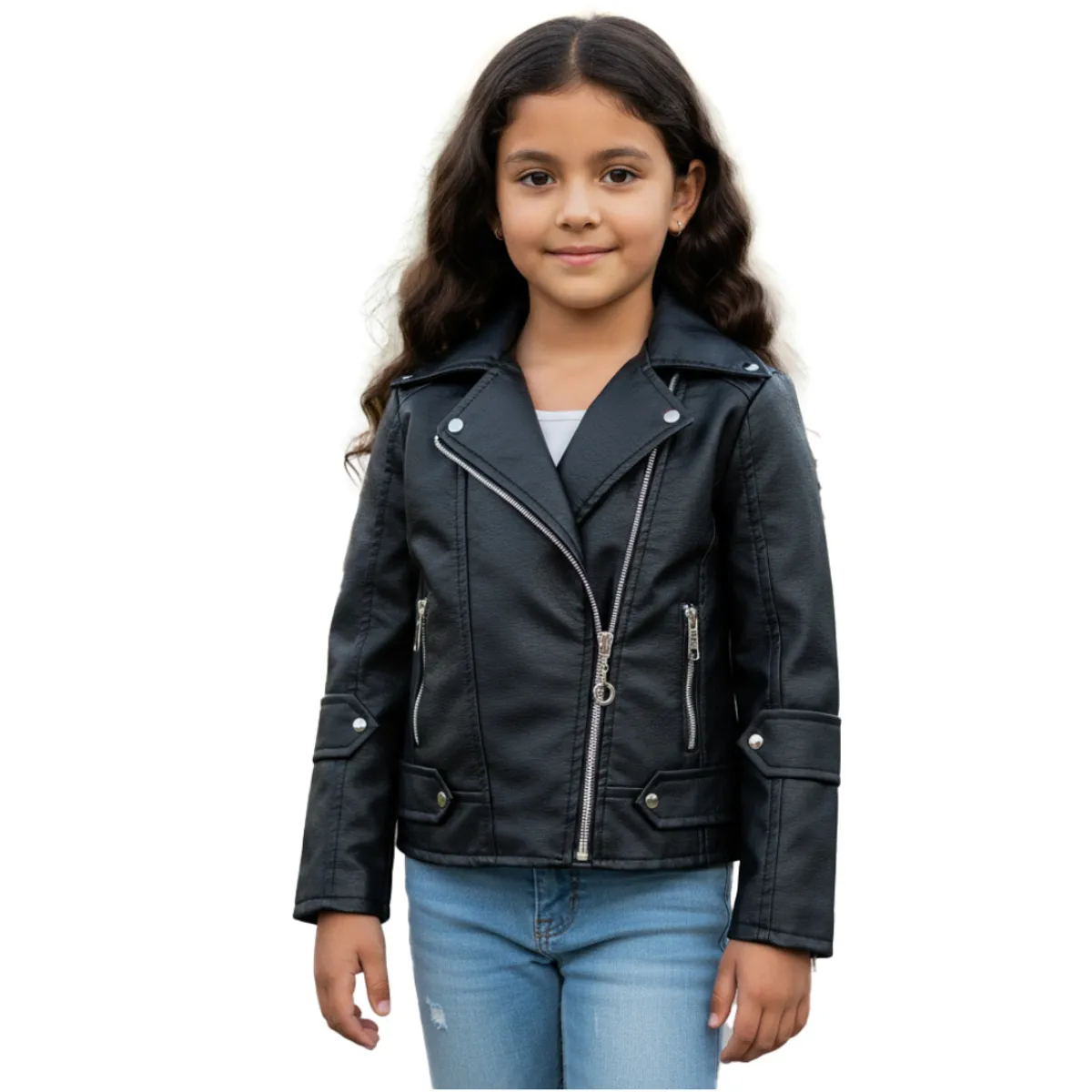 SACATE - Chaqueta para niños en cuero tex - Tipo Taches