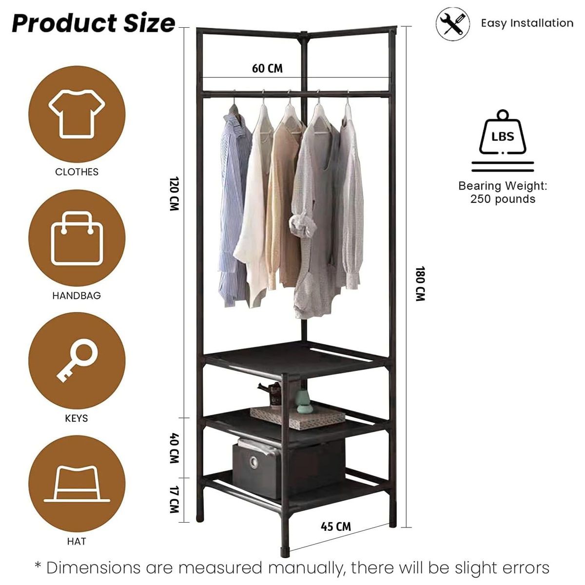 ONE PIXEL - Closet Organizador Perchero Para Colgar Esquinero Habitación