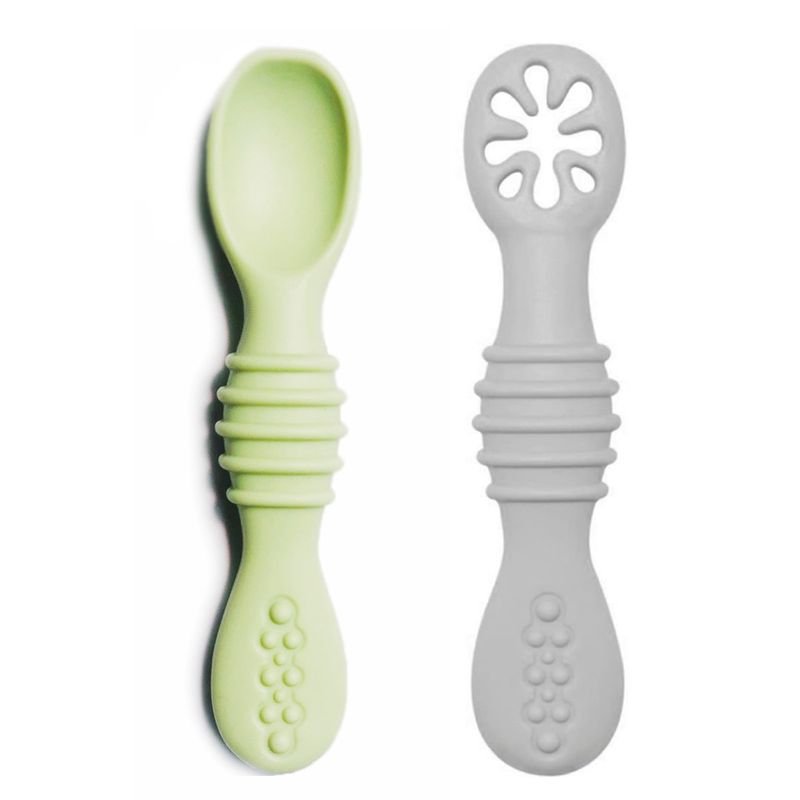 ENFANT'ASY - Pre Cuchara y Cuchara en silicona con caja