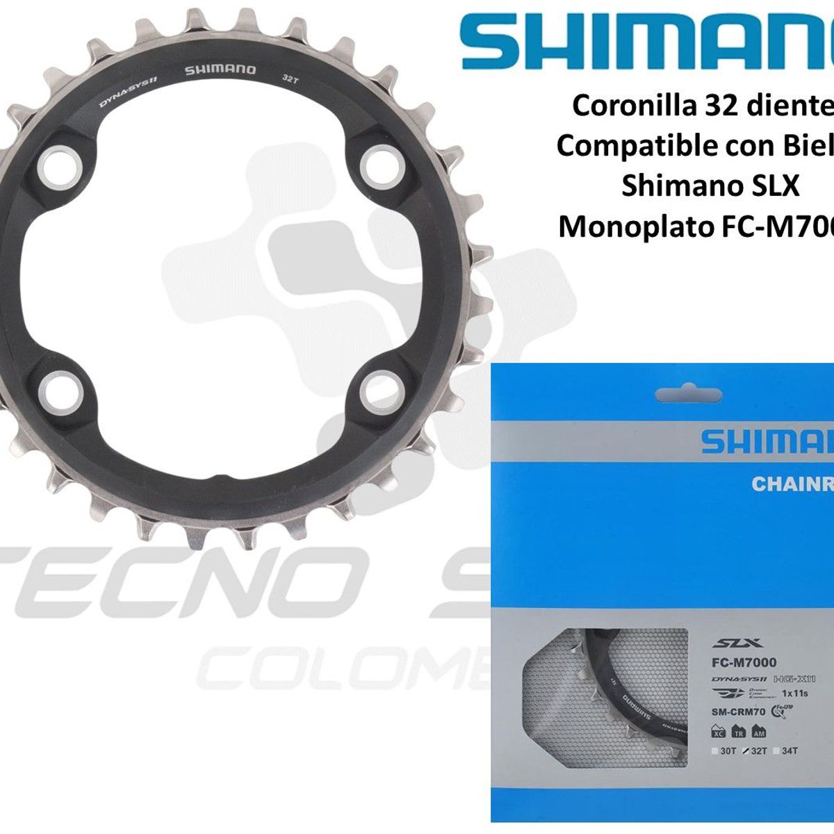 SHIMANO - Plato Coronilla Shimano Slx M7000 11v Monoplato 32 Dientes