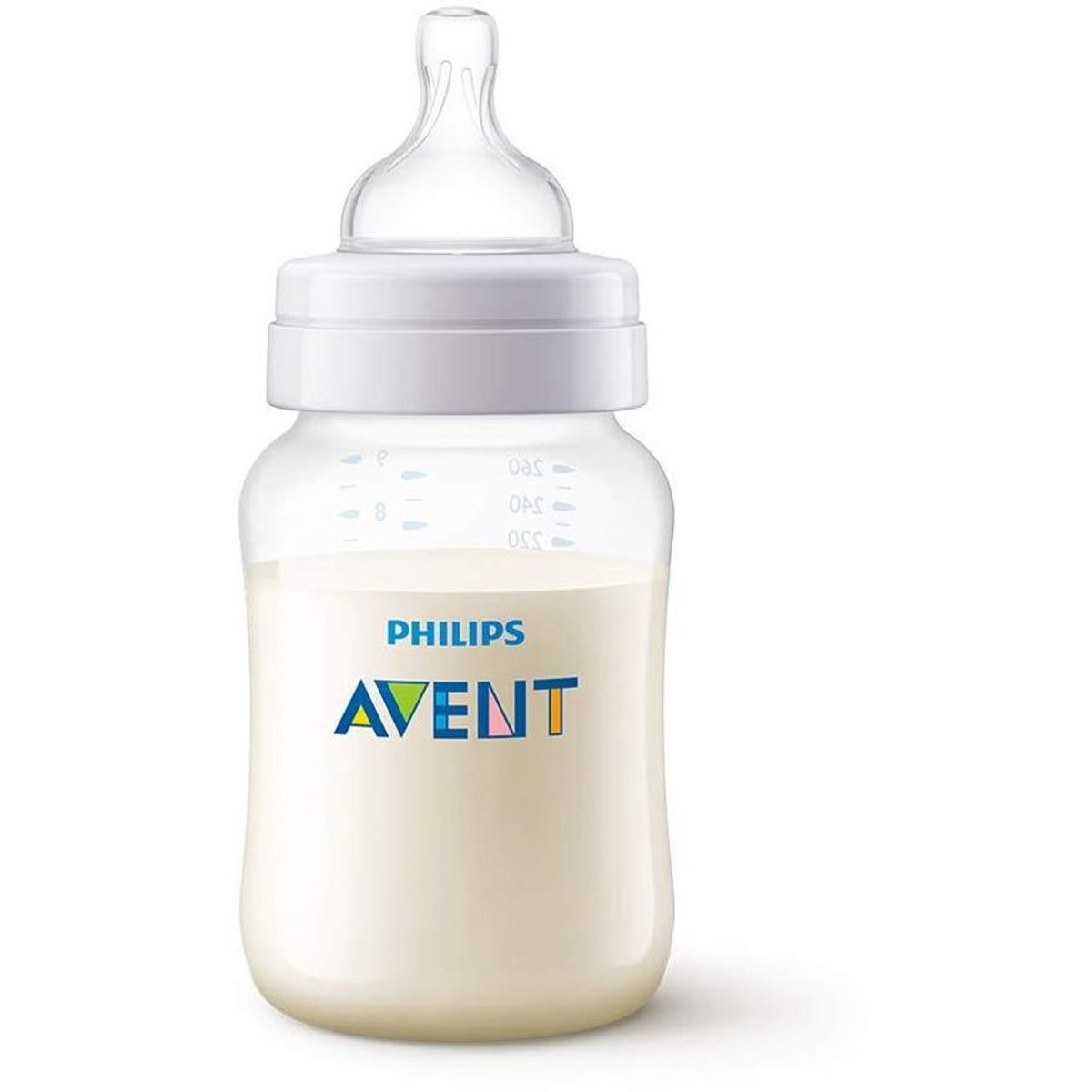 AVENT - Tetero classic transparente  de 11oz  anticolicos  avent