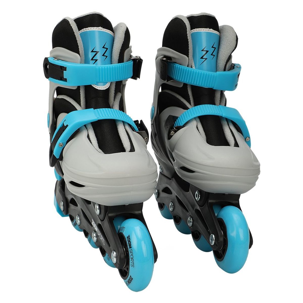 ZOOM SPORT - Patines en Linea 4 Ruedas Gris Azul Zoom Sports T_35-38