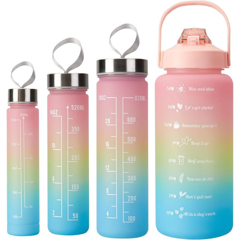 ONE PIXEL - Combo Termo Motivacional Edicion Limitada 2lt Libre BPA X4