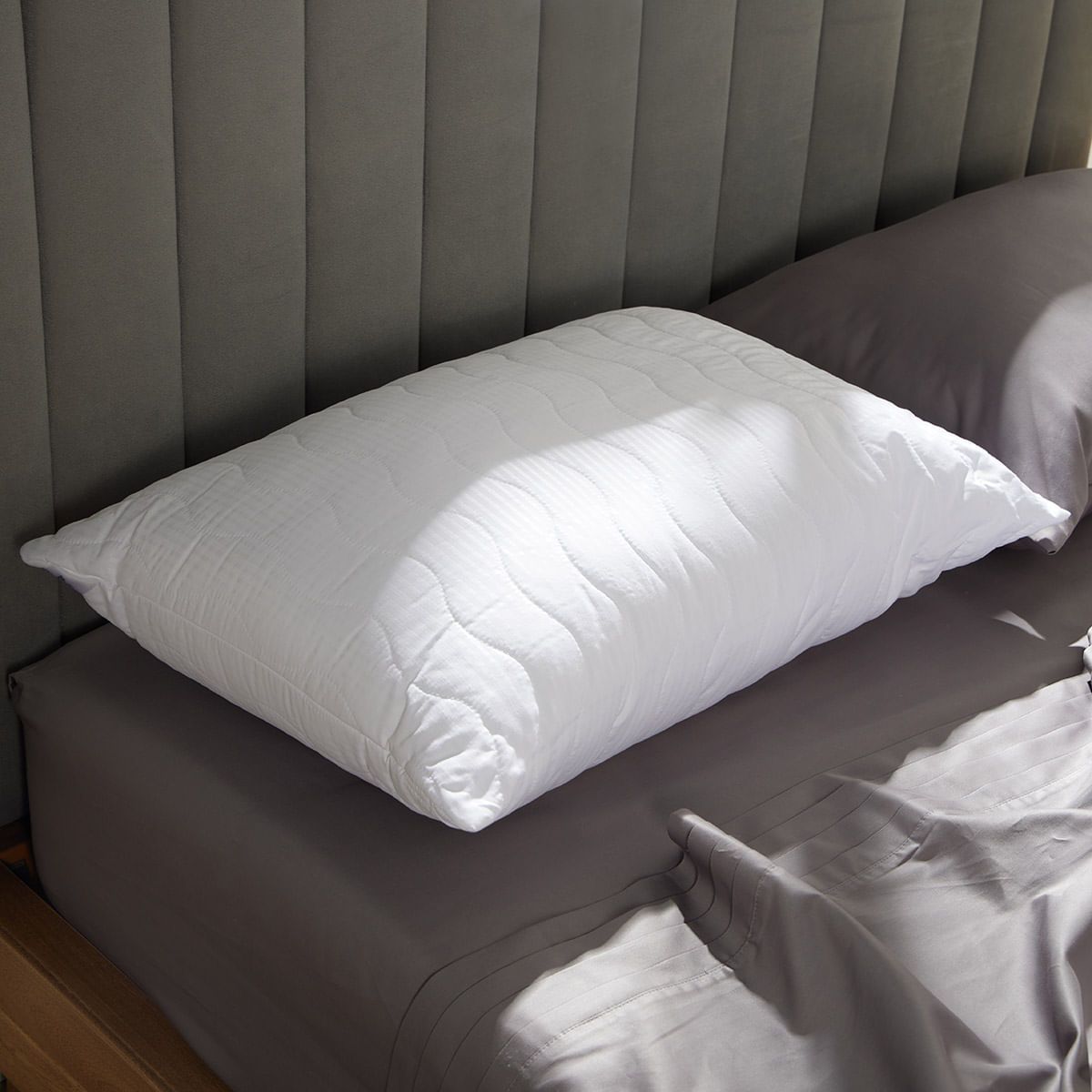 DISTRIHOGAR - Almohada Essencial Soporte Suave Poliéster 50 x 70 cm