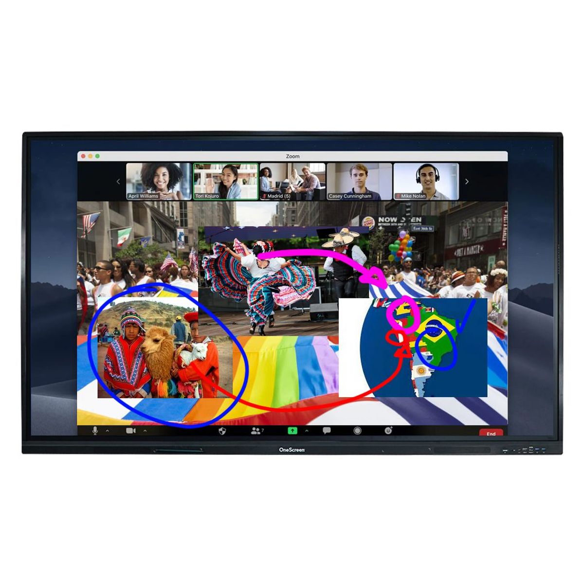 ONESCREEN - Pantalla inteligente Touch 55 pulgadas Android 11 4k HD