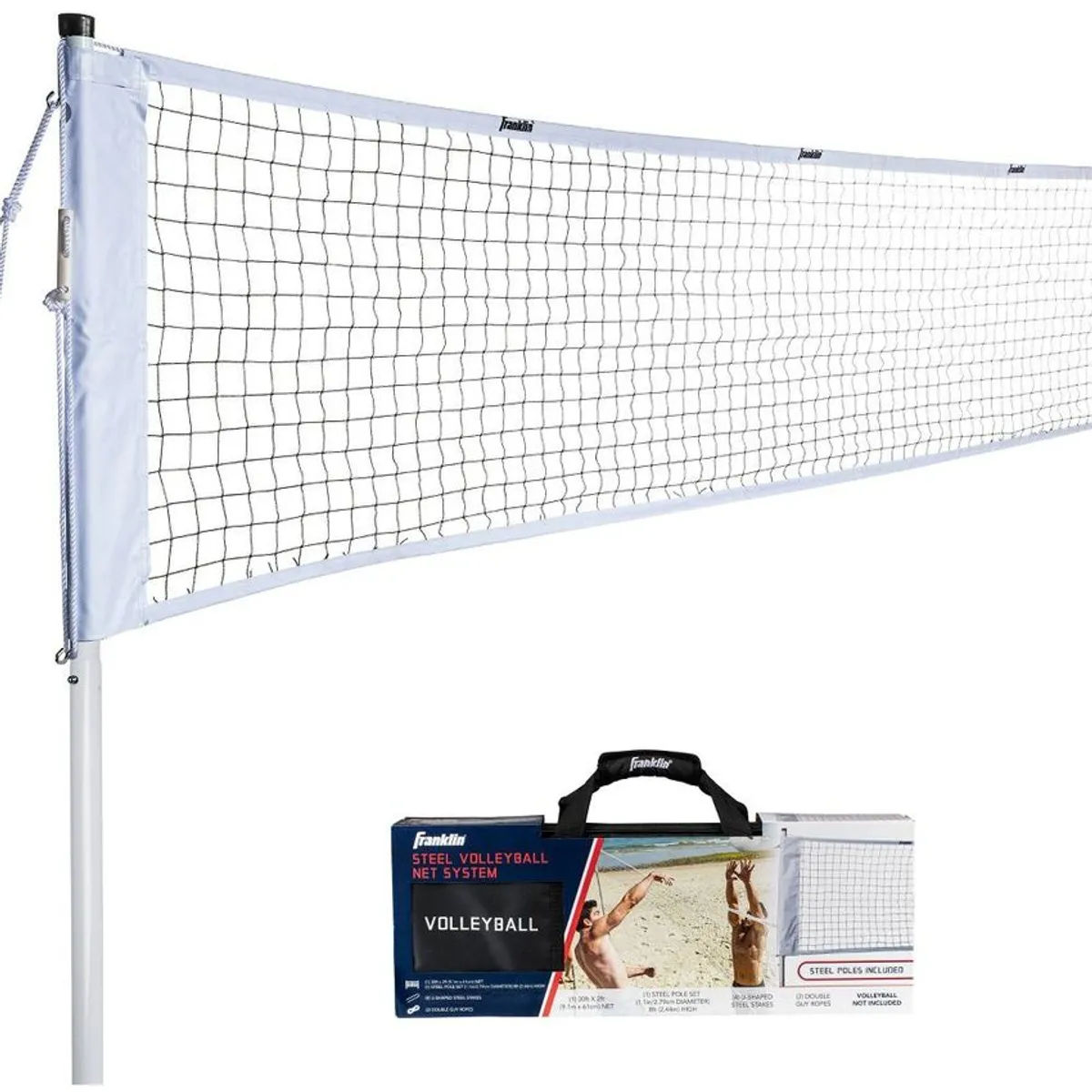 FRANKLIN - Malla red de voleibol de acero franklin sports