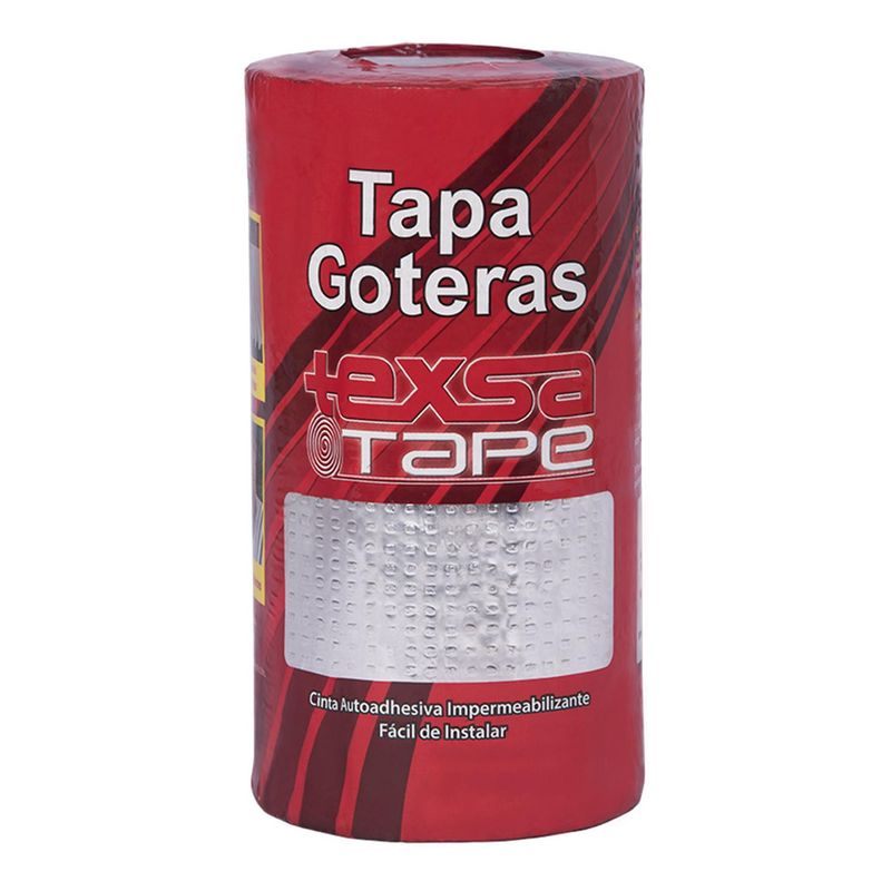 GENERICO - Cinta Asfaltica Tapa Goteras 20 Cm X 5 M Aluminio Texsa Tape