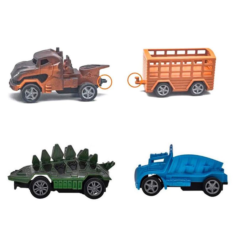 DAYOSHOP - Carros Dinosaurios Kit De Impulso Juguete Didactico Niño