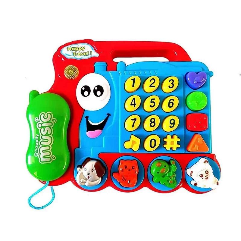 DAYOSHOP - Teléfono Celular Tren Juguete Musical Animales Baterias