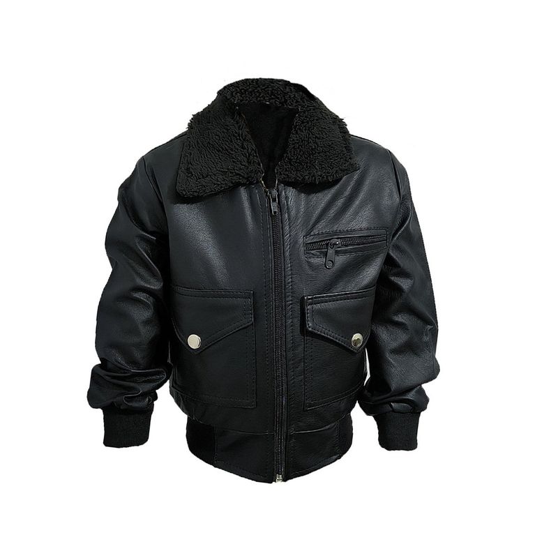 SACATE - Chaqueta piloto para niño en cuero tex