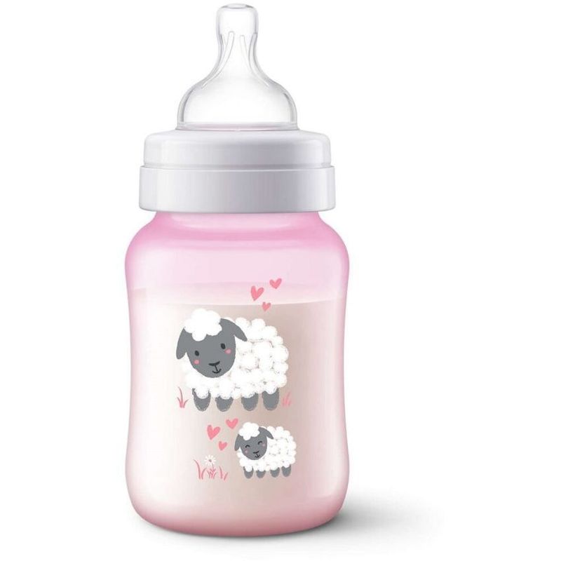 AVENT - Tetero avent classic  9oz anti cólico libre bpa diseño oveja