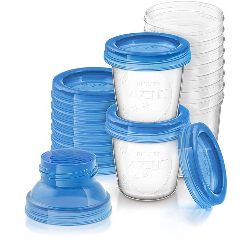 PHILIPS - Vasos para almacenamiento y recolección de leche materna avent