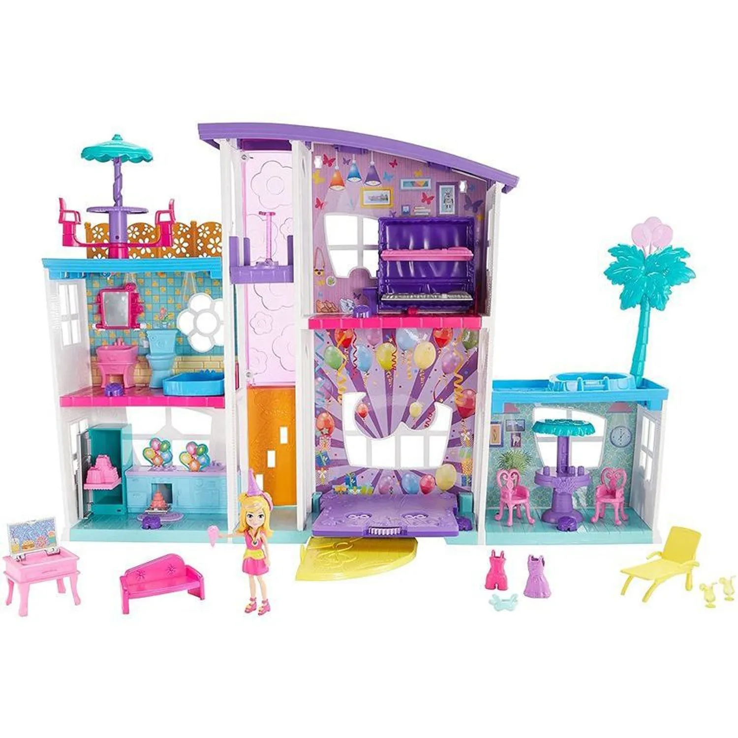 Mega casa polly pocket de sorpresas gfr12 $319.900