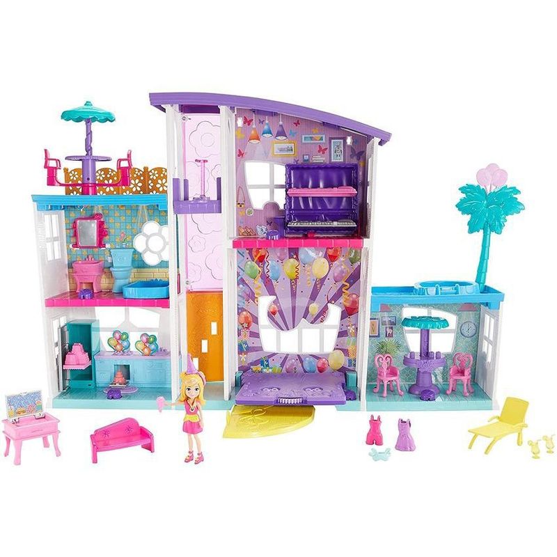 MATTEL - Mega casa polly pocket de sorpresas gfr12-multicolor