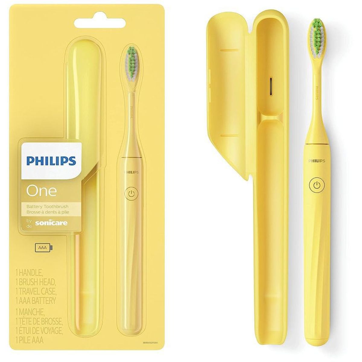 PHILIPS - Cepillo de dientes philips one de sonicare a batería color amarillo