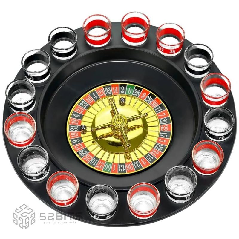 ONE PIXEL - Ruleta De Shots Juego Mesa Para Fiestas 16 Copas