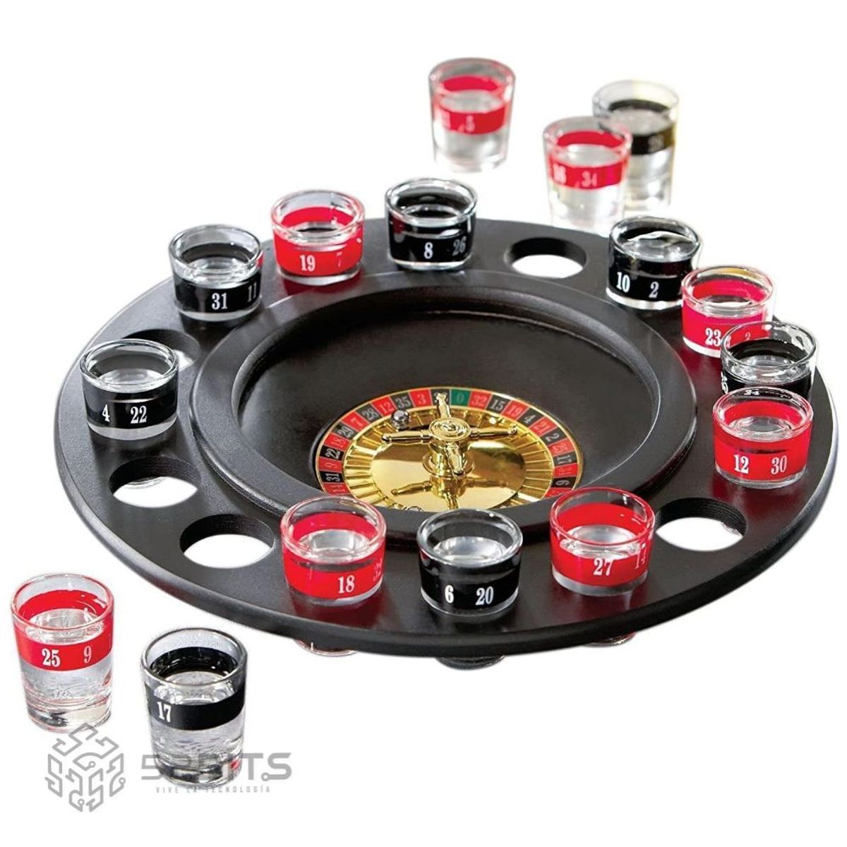 ONE PIXEL - Ruleta De Shots Juego Mesa Para Fiestas 16 Copas