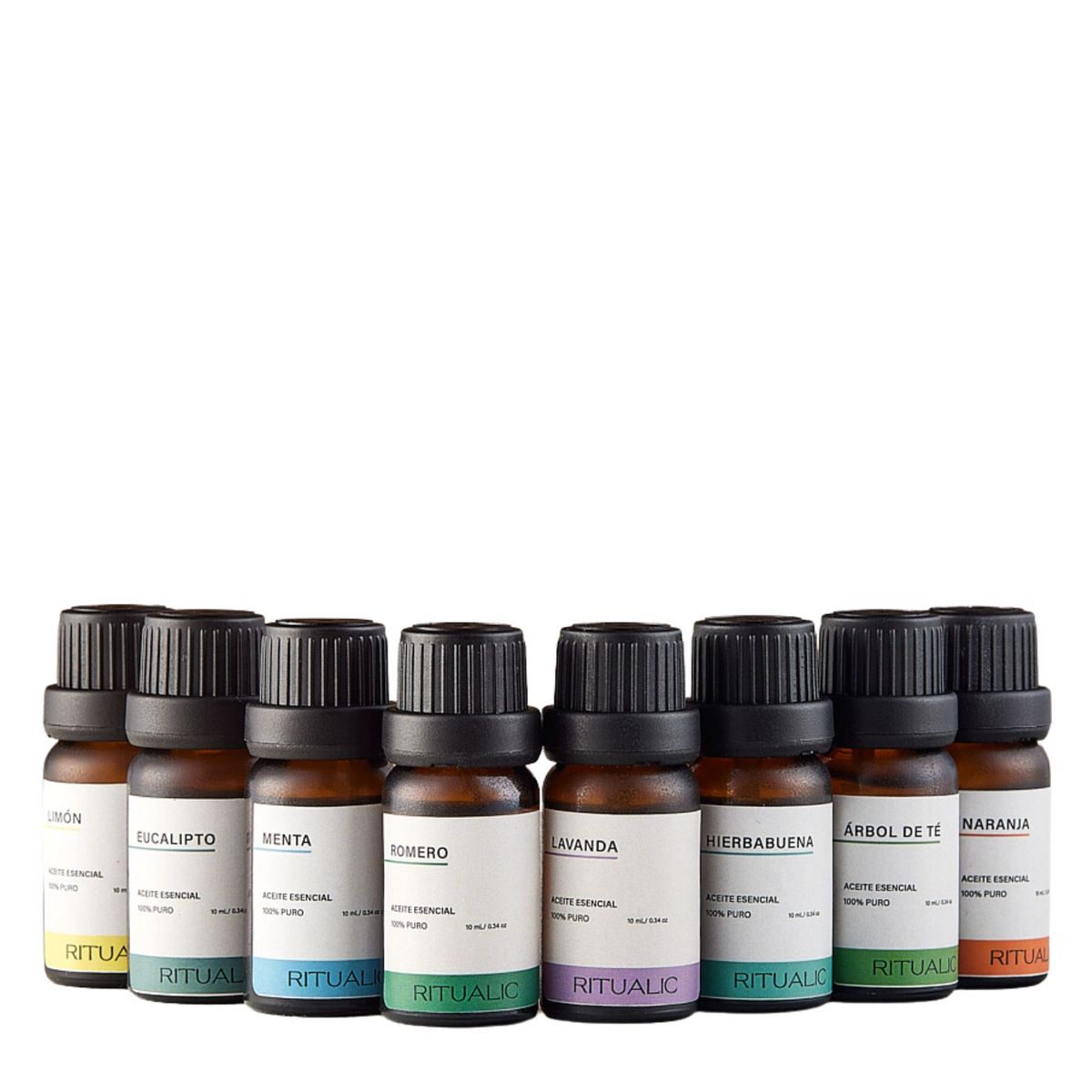 RITUALIC LABORATORIO DE PLANTAS - Kit 8 Aceites Esenciales 100% Puros 10 ml c/u
