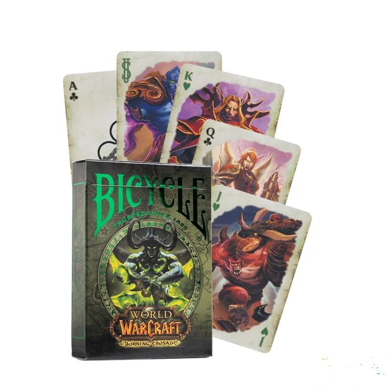 BICYCLE - Cartas Poker Bicycle Verde World Of Warcraft Lich King Wow Naipes