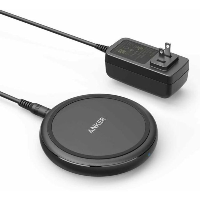 ANKER - Cargador tipo almohadilla inalámbrica qi anker powerwave ii de 15 w