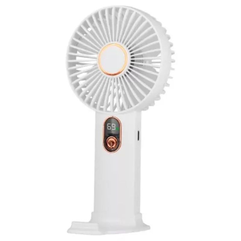GENERICO - Ventilador Pequeño Recargable Portátil Potente Con Base