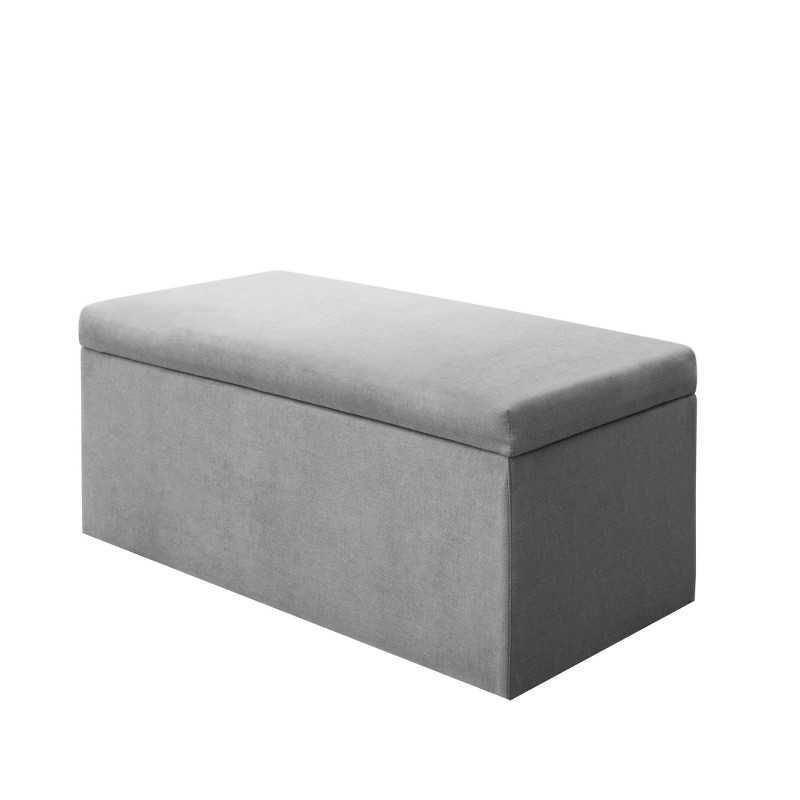 BANZAY - Baul Auxiliar Organizador 90x40 Tapa Lisa  - Gris