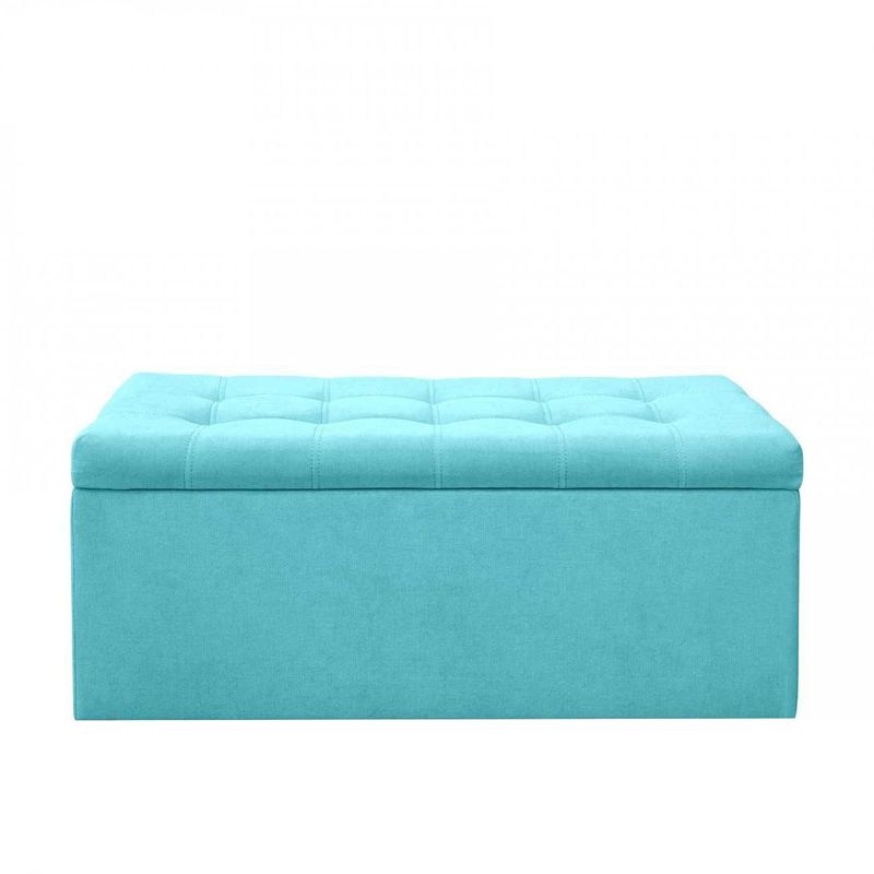 BANZAY - Baul Auxiliar Organizador Tela 90x40x40 - Turquesa