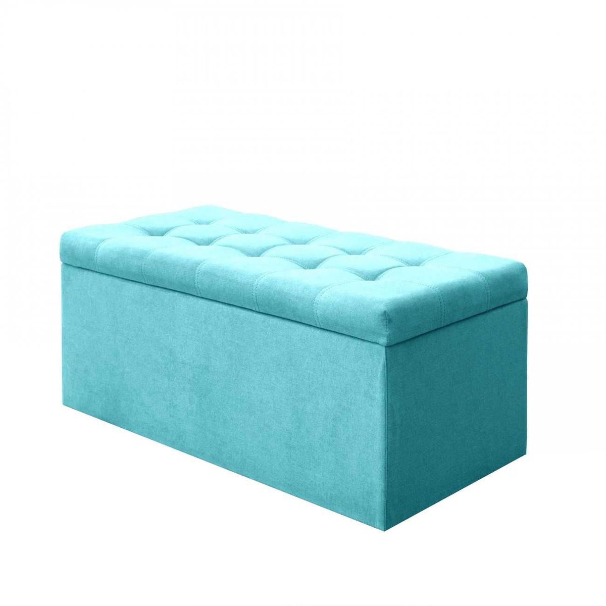 BANZAY - Baul Auxiliar Organizador Tela 90x40x40 - Turquesa