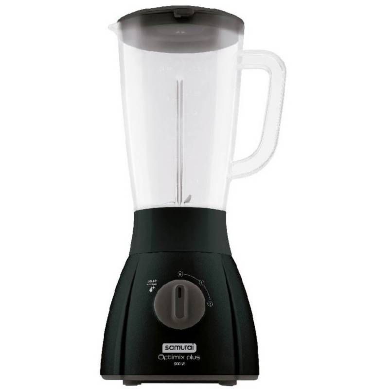 SAMURAI - Licuadora Samurai Optimix Plus 500 Watts 2 Litros Negra.