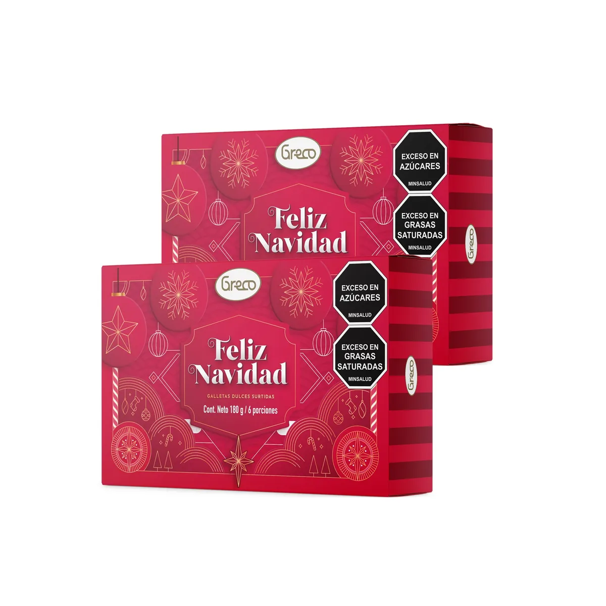 GENERICO - Galletas Navideñas Greco Endulza Tu Navidad 200 g X 2 U