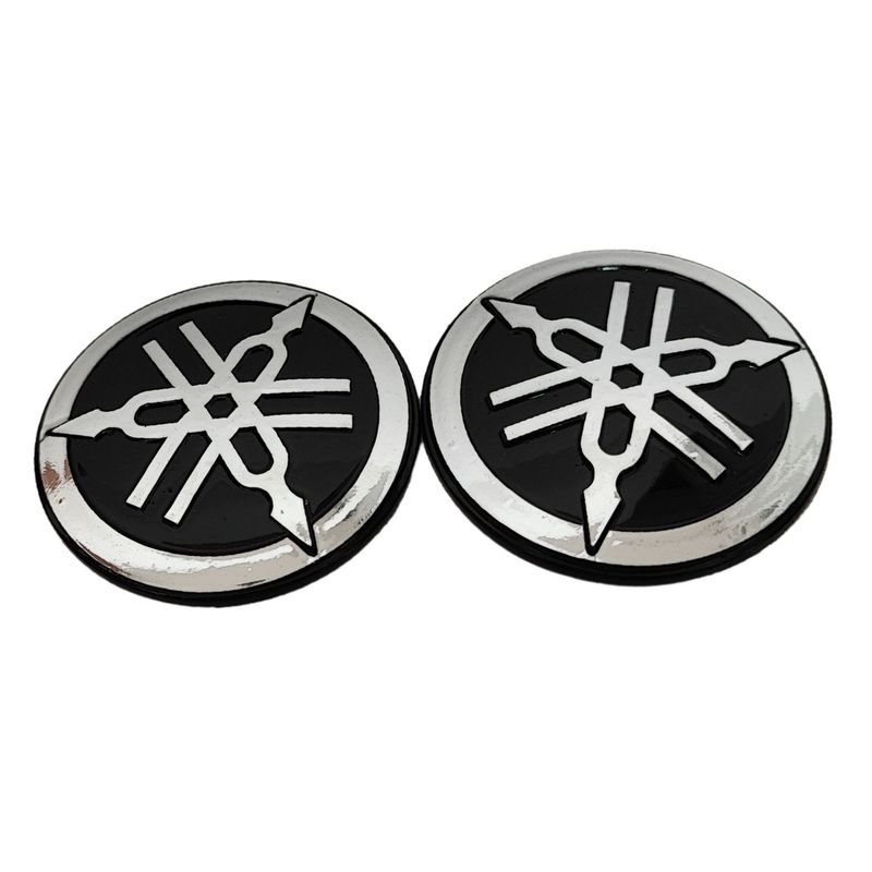 GENERICO - Emblema Redondo Motos Yamaha 3D Diametro 5cm Par
