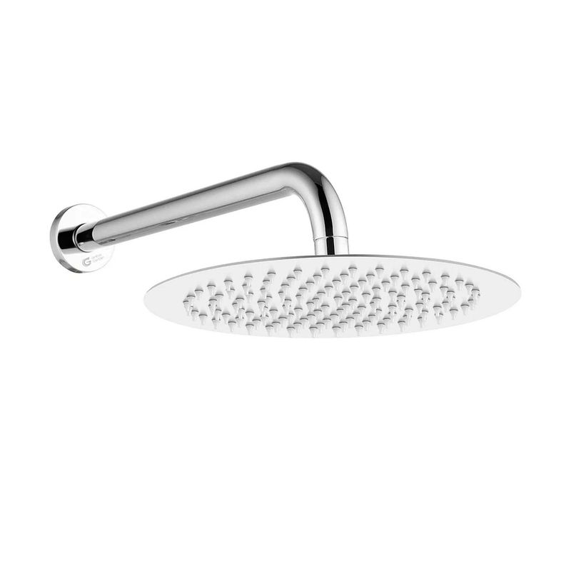 GENERICO - Regadera Ducha Redonda 8 Pulgadas Tipo Lluvia + Tubo