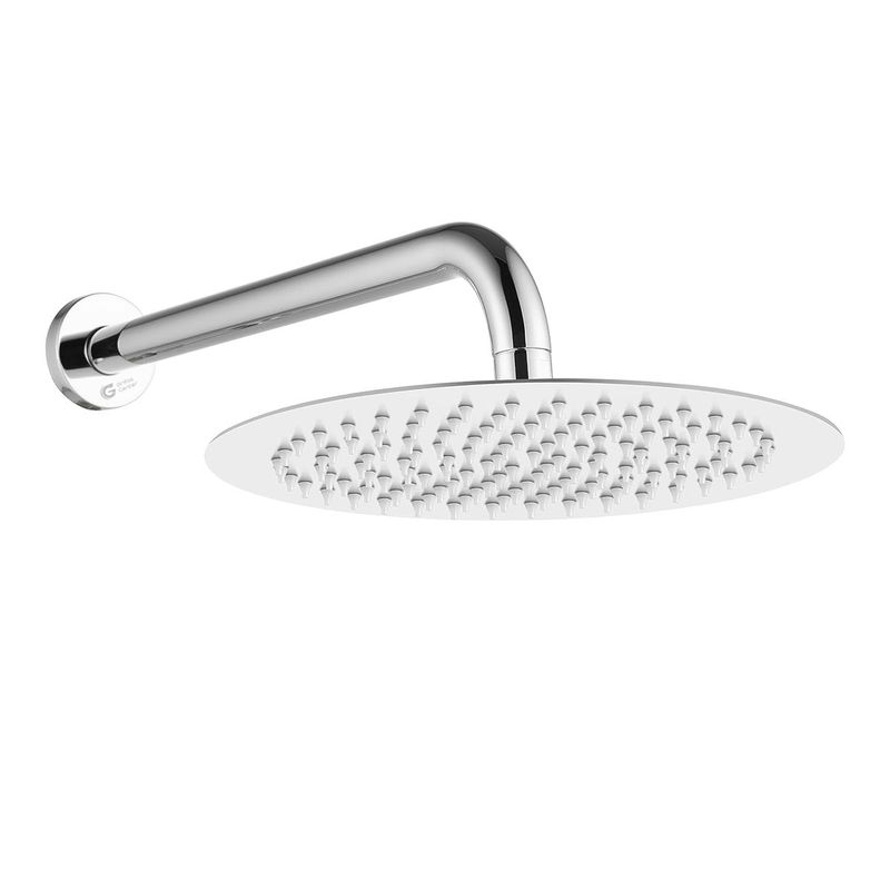 GENERICO - Regadera Ducha Redonda 6 Pulgadas Tipo Lluvia + Tubo.