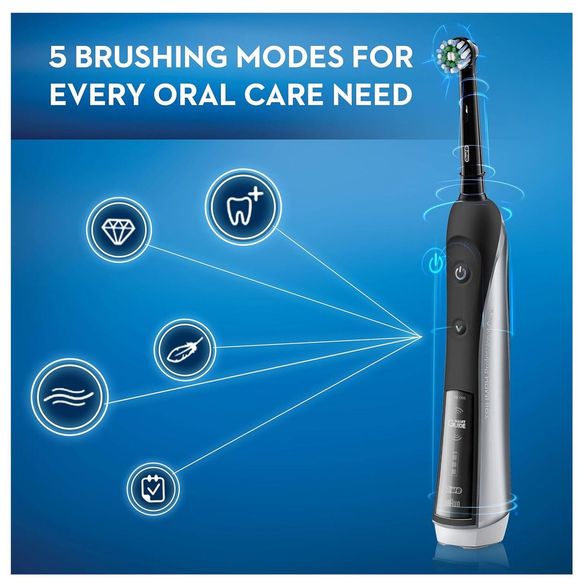 ORAL B - Cepillo De Dientes  Oral-B Pro 5000 Smartseries Negro Edition