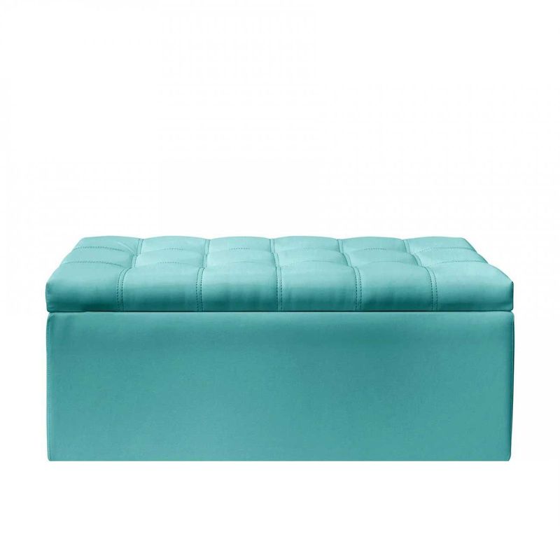 BANZAY - Baul Auxiliar Organizador Sintetico 90x40x40  - Turquesa