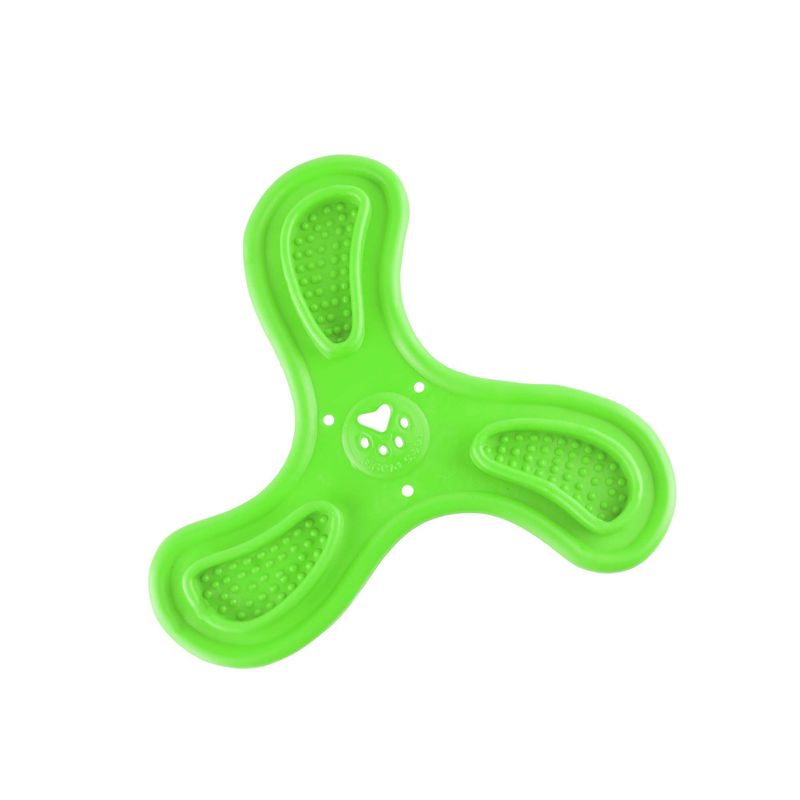 ENERGY PLUS - Boomerang Goma Perros Juguete de Masticar Verde