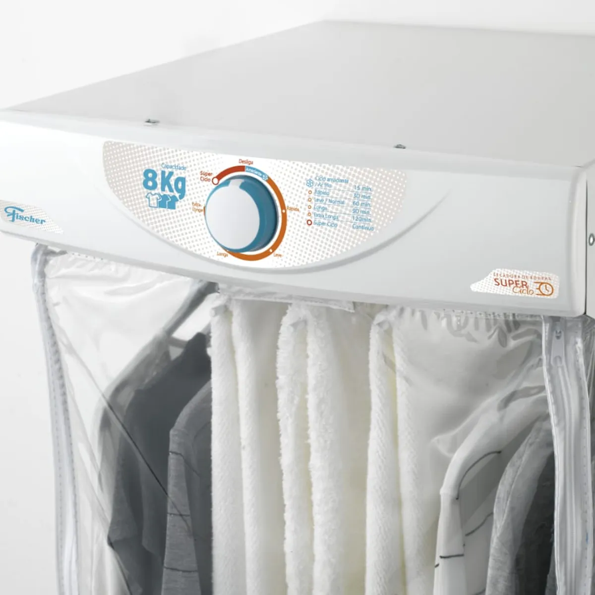 FISCHER - Secadora de Ropa Marca Fischer 8Kg Blanco 110 Voltios.