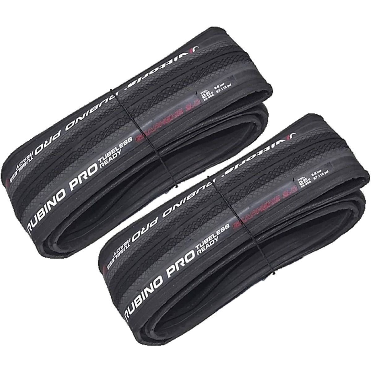 VITTORIA - Llanta Bicicleta 700 X 25 Vittoria Rubino Pro Tubeless X2uni