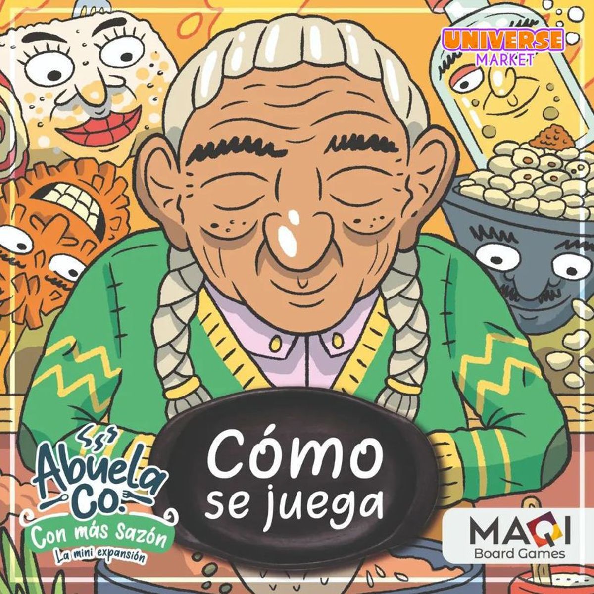 ASMODEE - Juego De Mesa Abuela Co Y Mini Expansión Con Más Sazón