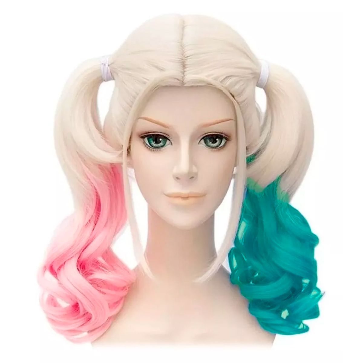 GENERICO - Peluca Harley Quinn Escuadrón Suicida Disfraz