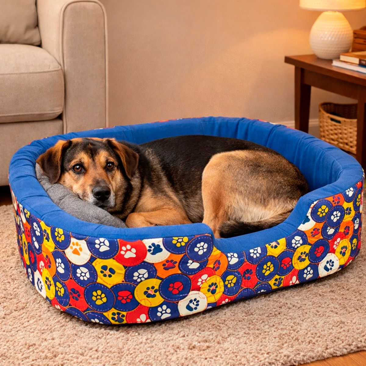 GENERICO - Cama 4 Para Perro Resistente 60x70x16cm Mascotas Macho Aleat