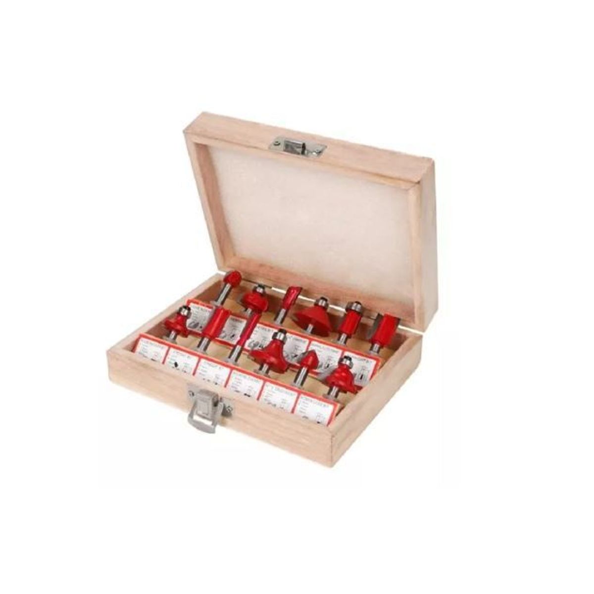 AMERICO SHOP - Juego de Fresas para Ruteadora o Rebordeadora de Carpinteria X 12 Und