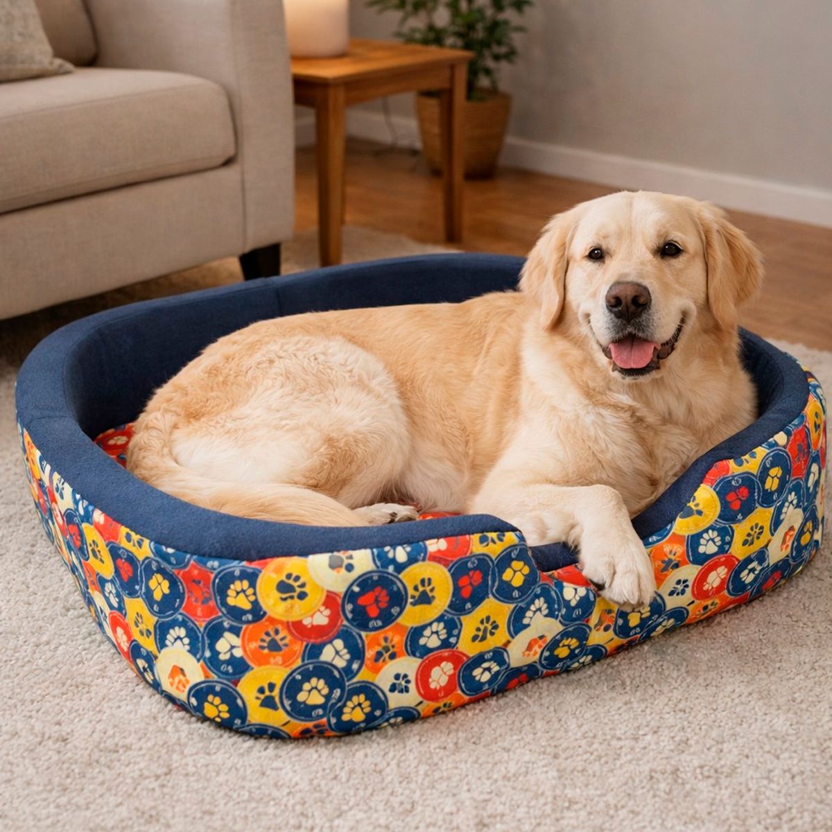 GENERICO - Cama 5 Para Perro O Gato Resistente 56x76x16cm Mascotas