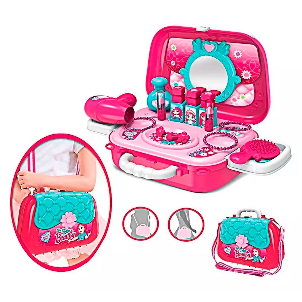 GENERICO - Set De Maquillaje De Juguete Maletin Para Niña 24cm Portatil