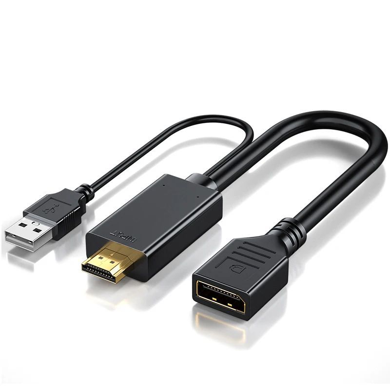 GENERICO - Adaptador Convertidor Hdmi A Displayport 4k 60hz Pc Laptop Mac Consola