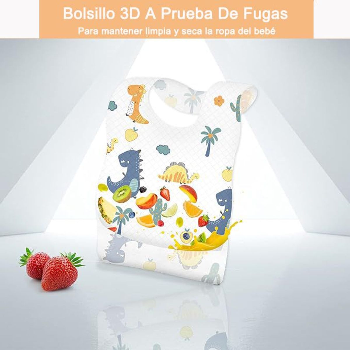 CARER SPARK - Baberos desechables para bebés Impermeables de viaje 10 PCS