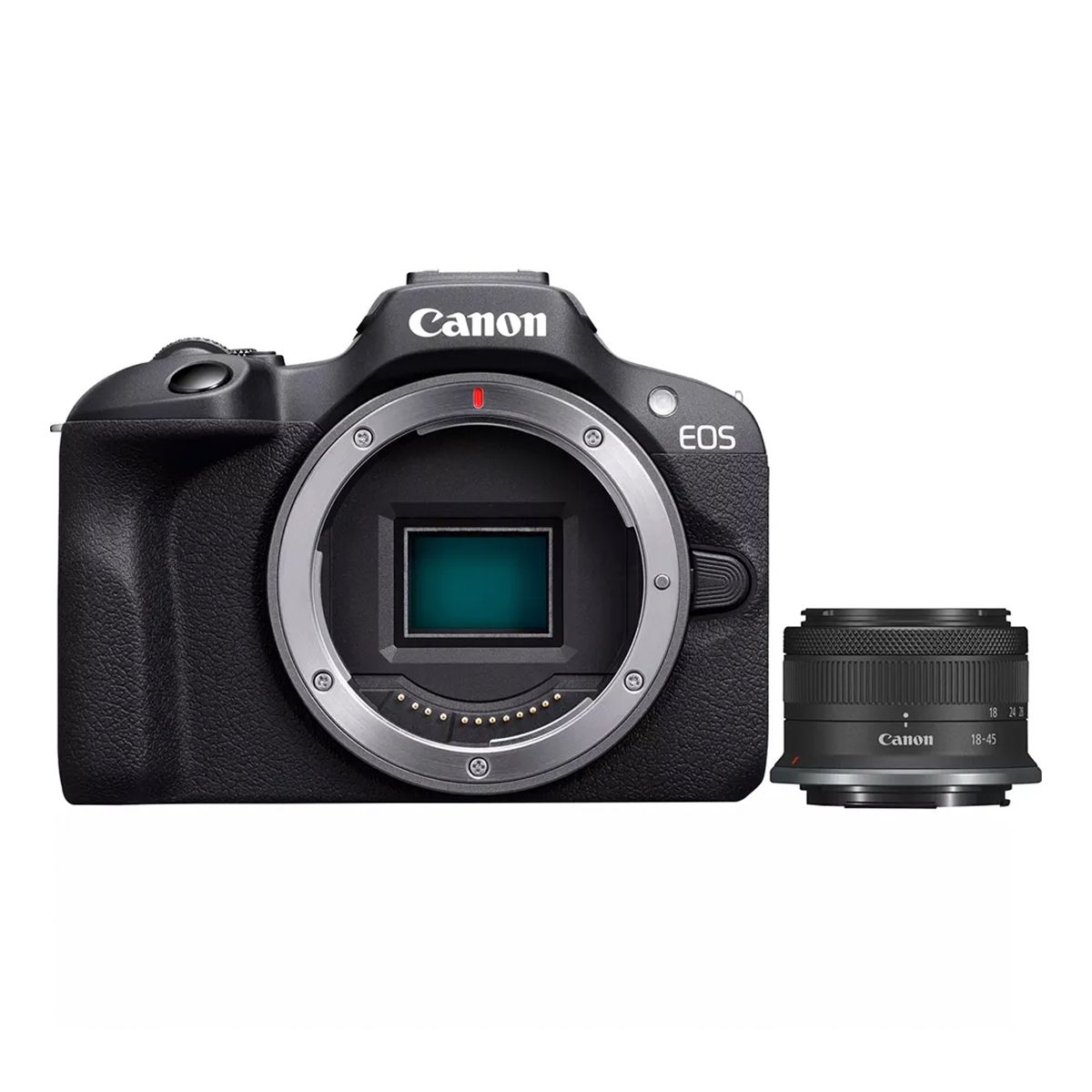 CANON - Camara Canon Eos R100 Lente 18-45mm 24.1 Mpx